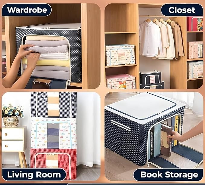 Kyaralane Large Capacity Foldable Storage Bag Organiser