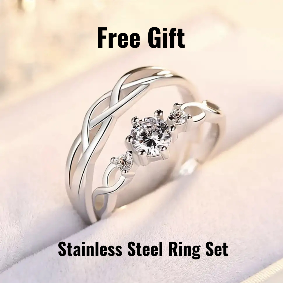 Premium Korean Design Set of 4 NeckLace Combo with Free Ring