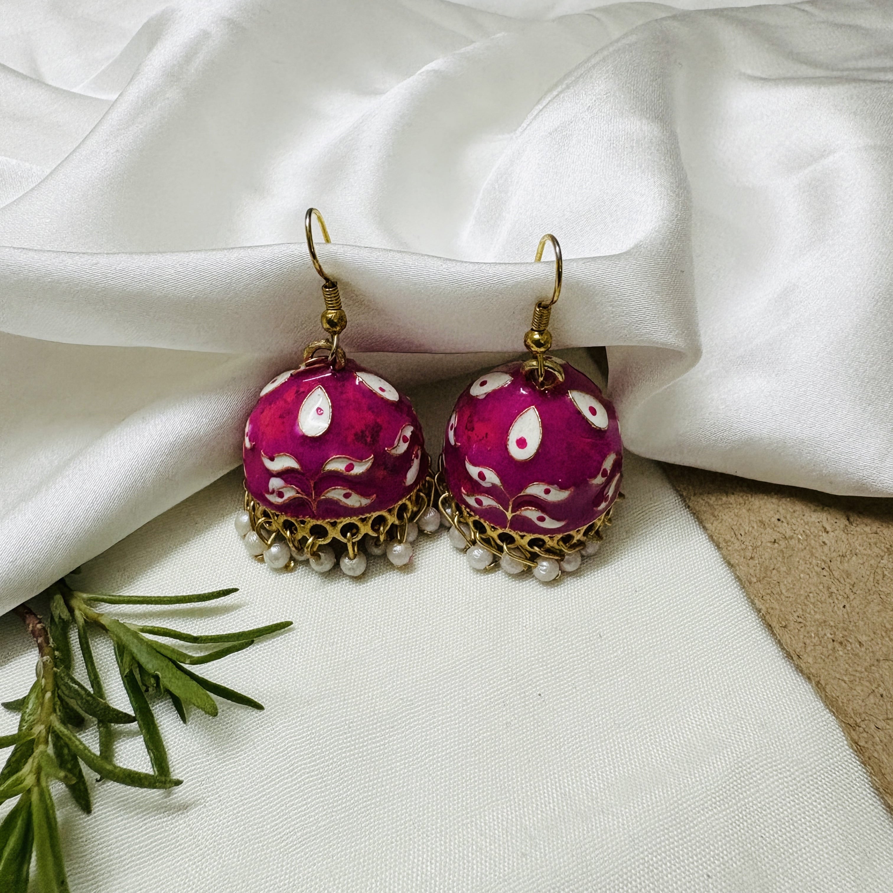 Premium Jaipuri Oxidized Set Of 12 Earrings Combo With Free Gift