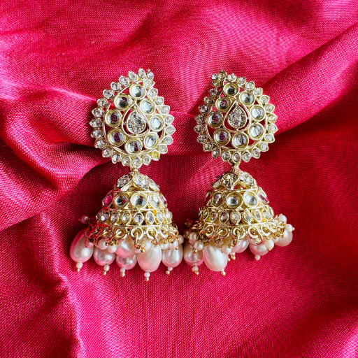 Premium Jaipuri Oxidized Set Of 12 Jhumkas Combo With Free Gift