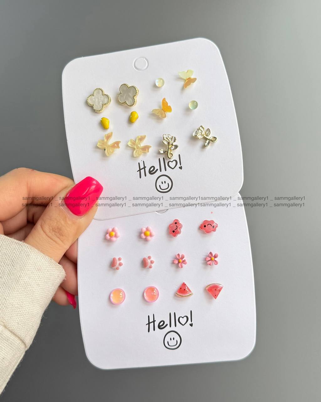 Set Of 24 Oxidized Designers Studs Earrings Pack of 4 ( 6 Pairs Each )