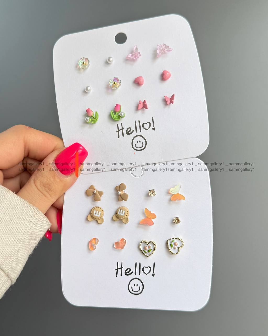Set Of 24 Oxidized Designers Studs Earrings Pack of 4 ( 6 Pairs Each )