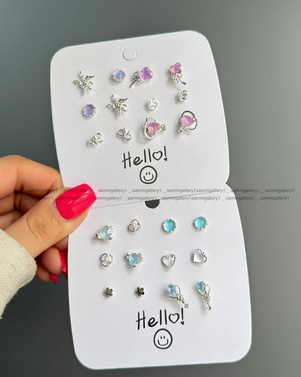 Set Of 24 Oxidized Designers Studs Earrings Pack of 4 ( 6 Pairs Each )