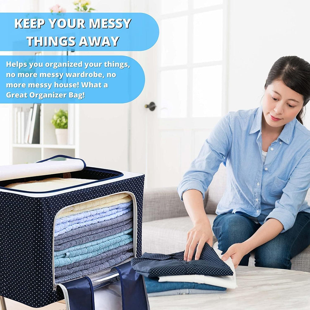 Kyaralane Large Capacity Foldable Storage Bag Organiser