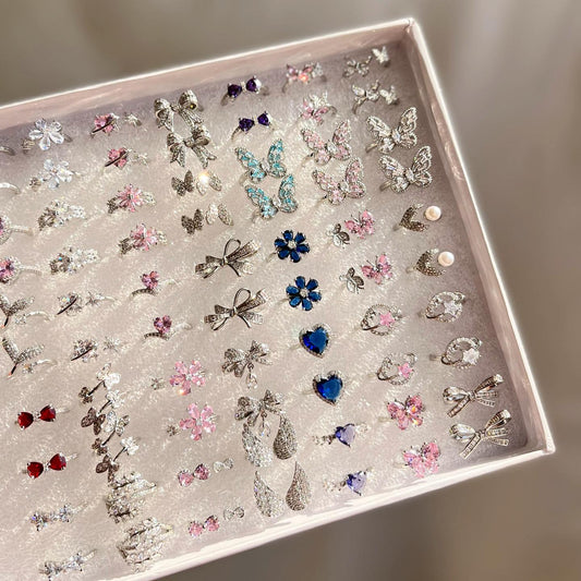 Kyaralane™ Beautiful 12 Pcs Multi Combo Ring Set for All Occassions